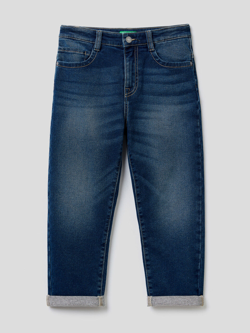 Boys Classic Denim Long Pants Pocket Kids Clothing Spring - Temu